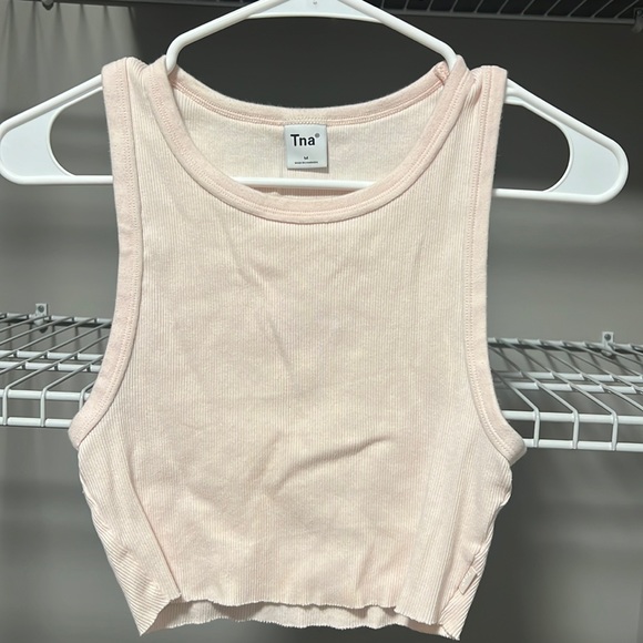TNA | Tops | Nwot Tna Pink Ribbed Tank Size Medium | Poshmark